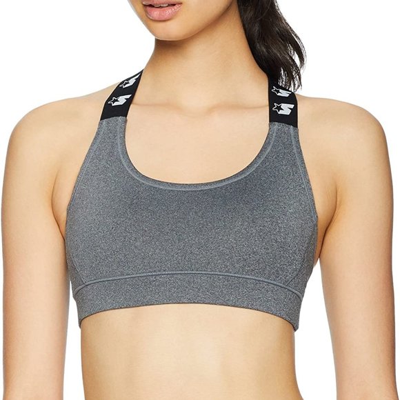 Starter Other - Medium Impact High Neck Logo Elastic Sports Bra